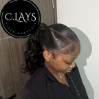 C.layss Sleek hairstyle