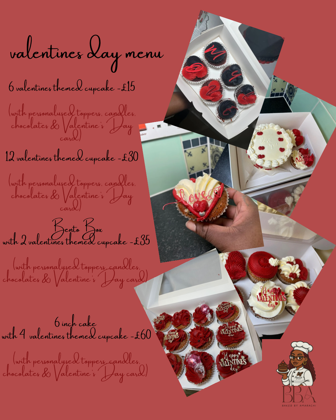 Baked By Amarachi- Valentine day menu