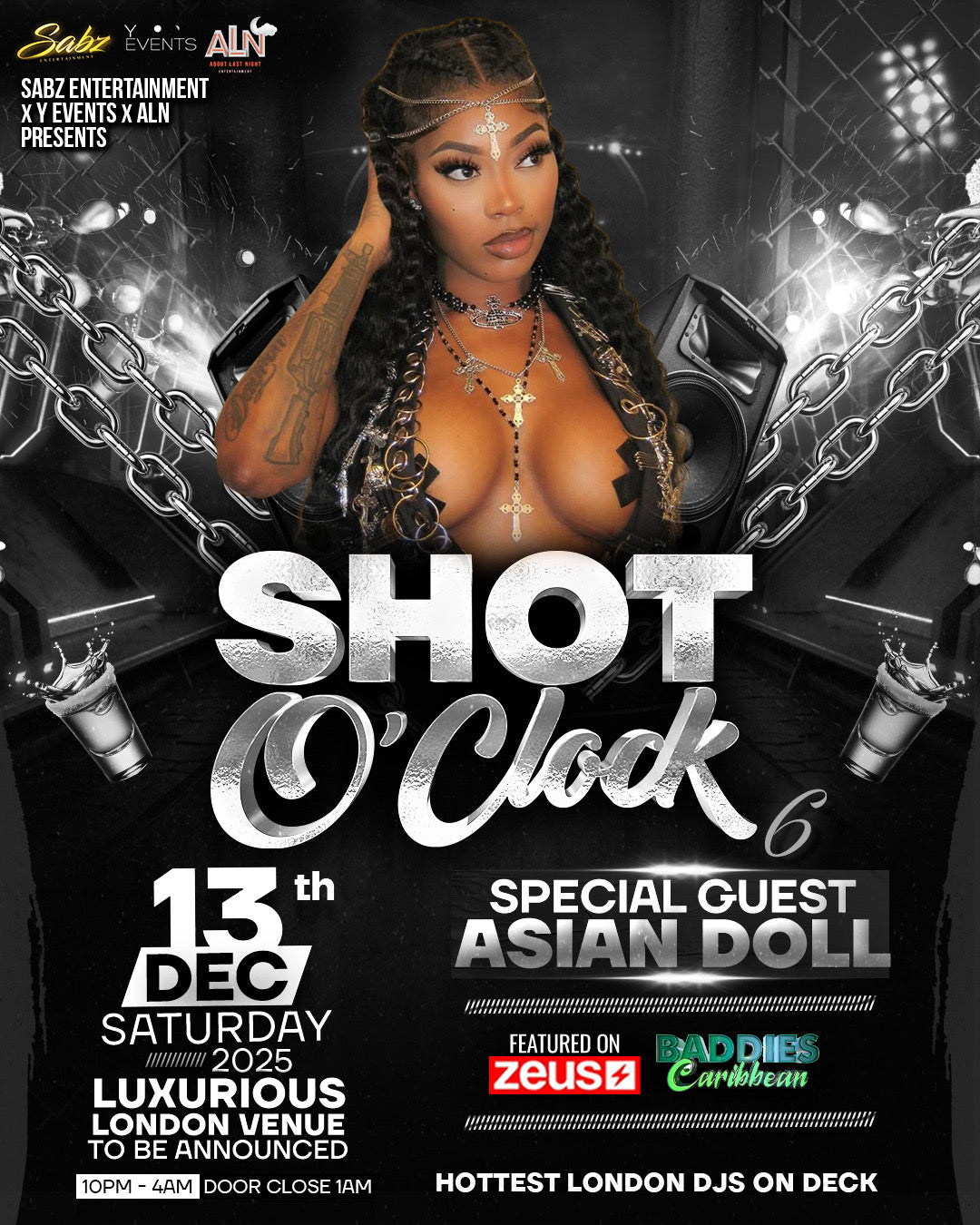 SHOT O'CLOCK HOSTED BY ASIAN DOLL