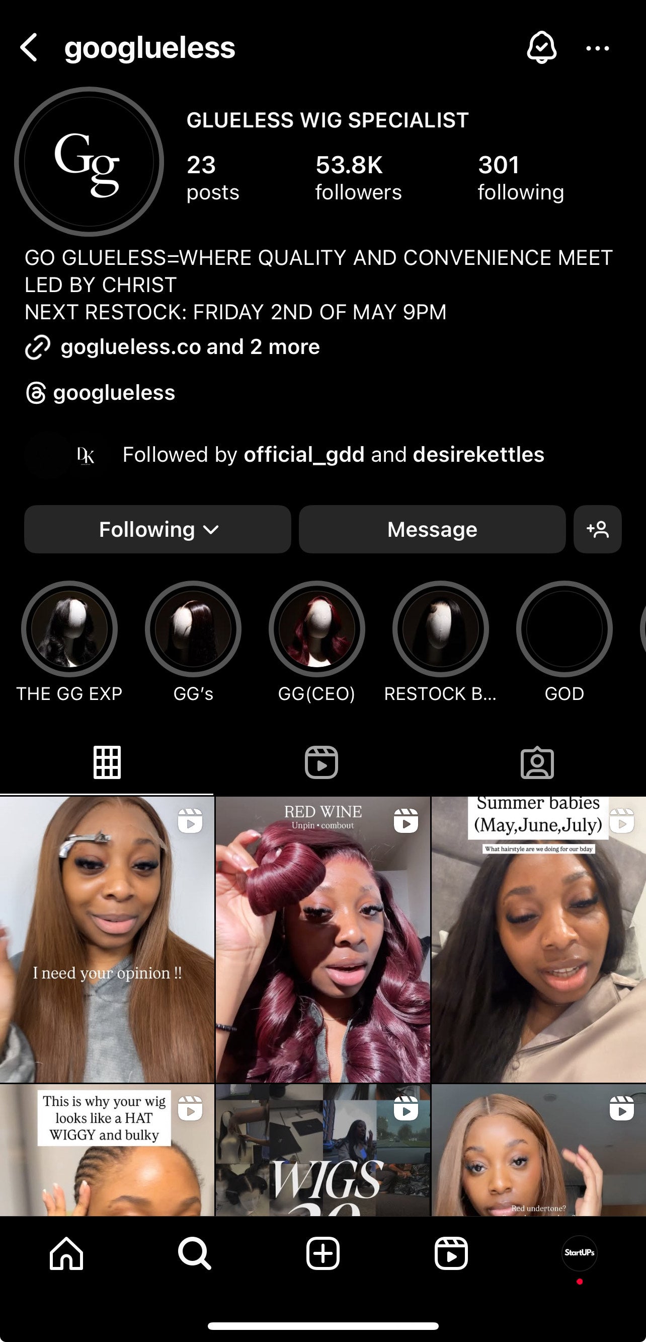 Goglueless Student coaching